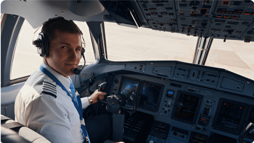 pilots walking out of plane